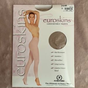 Euroskins Convertible Tights Suntan S/M - NEW